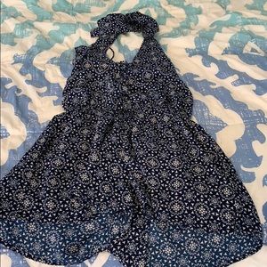 South Moon Under Open Back Neck Tie Romper